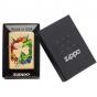 Zippo High Polished Brass Clover Lighter 